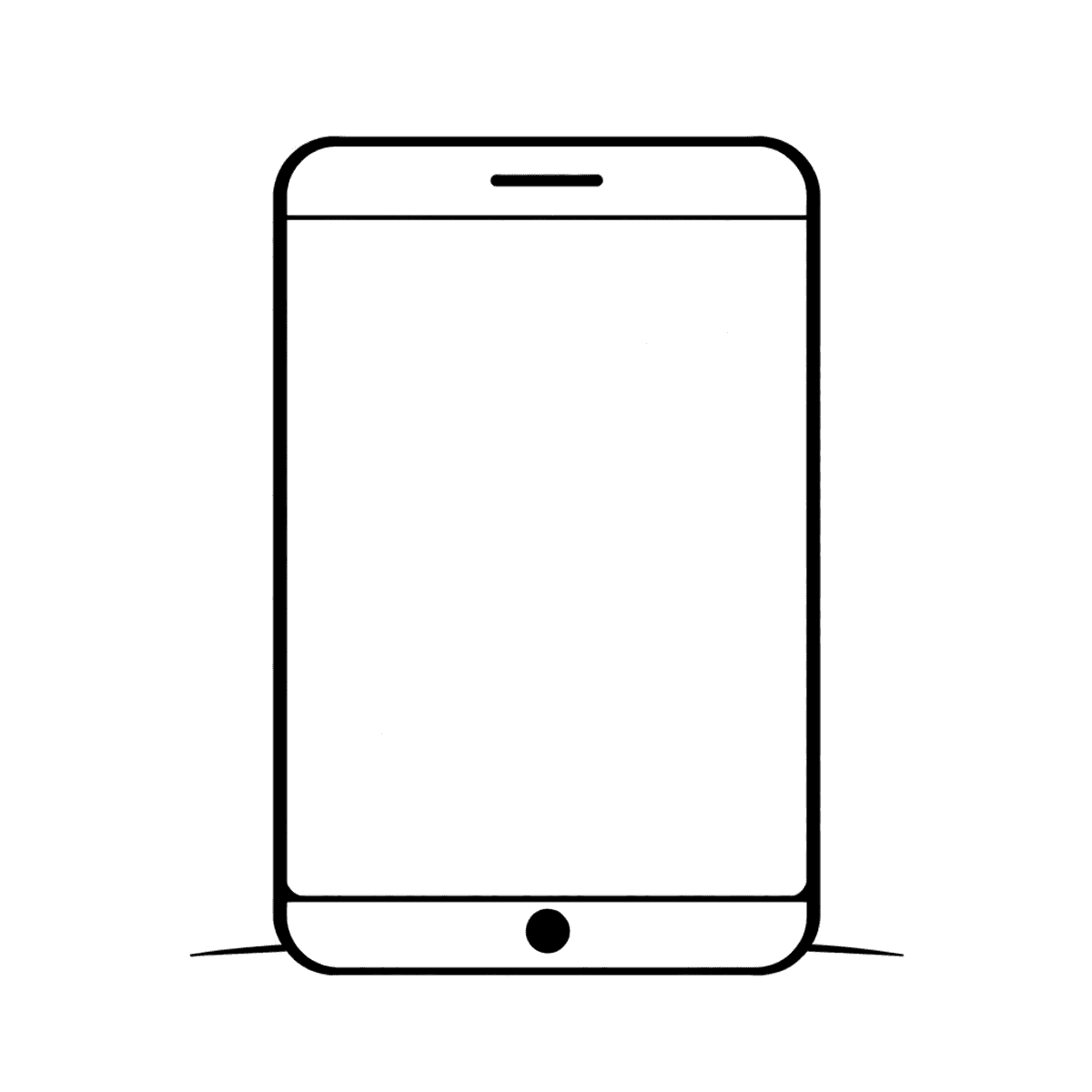 Line drawing of a smartphone showing a dating app interface with floating heart icons on a soft, neutral background.